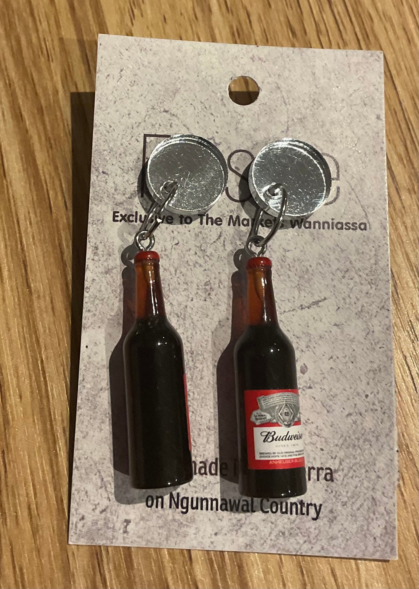 *Earring Beer Bottle Dangles