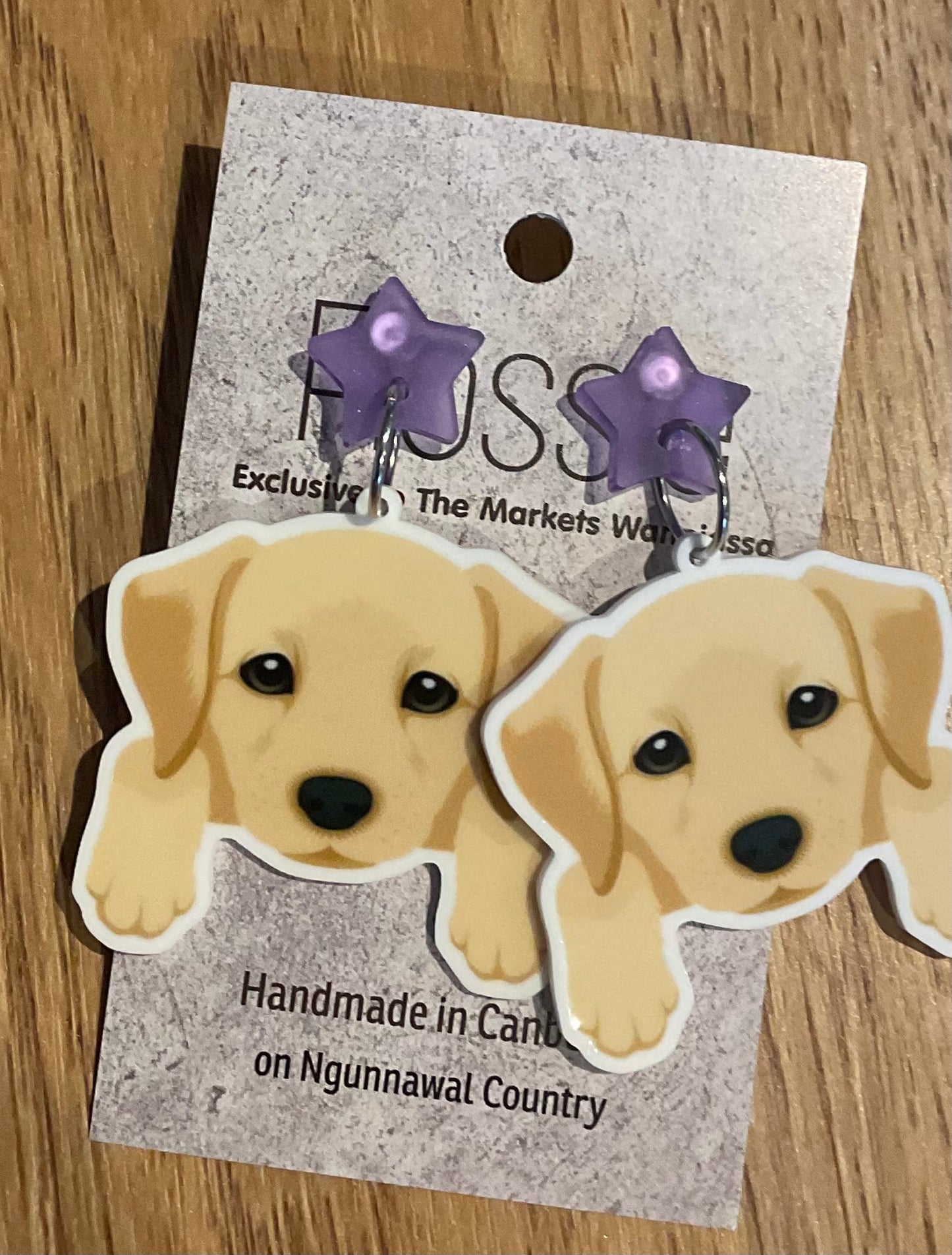 *Earrings Labrador Dangles