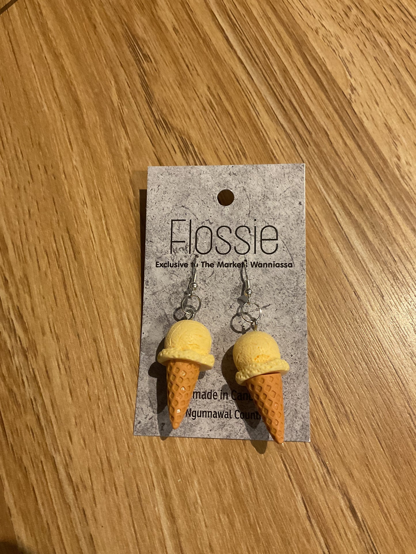 *Earrings Scoop Ice Cream Dangles