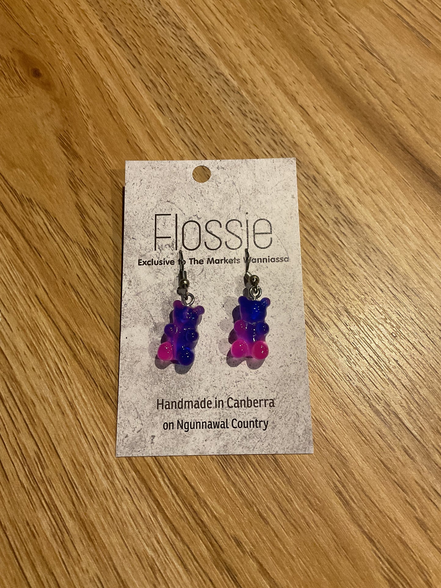 *Earrings Jelly Bear Dangles