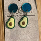 *Earrings Avocado Dangles