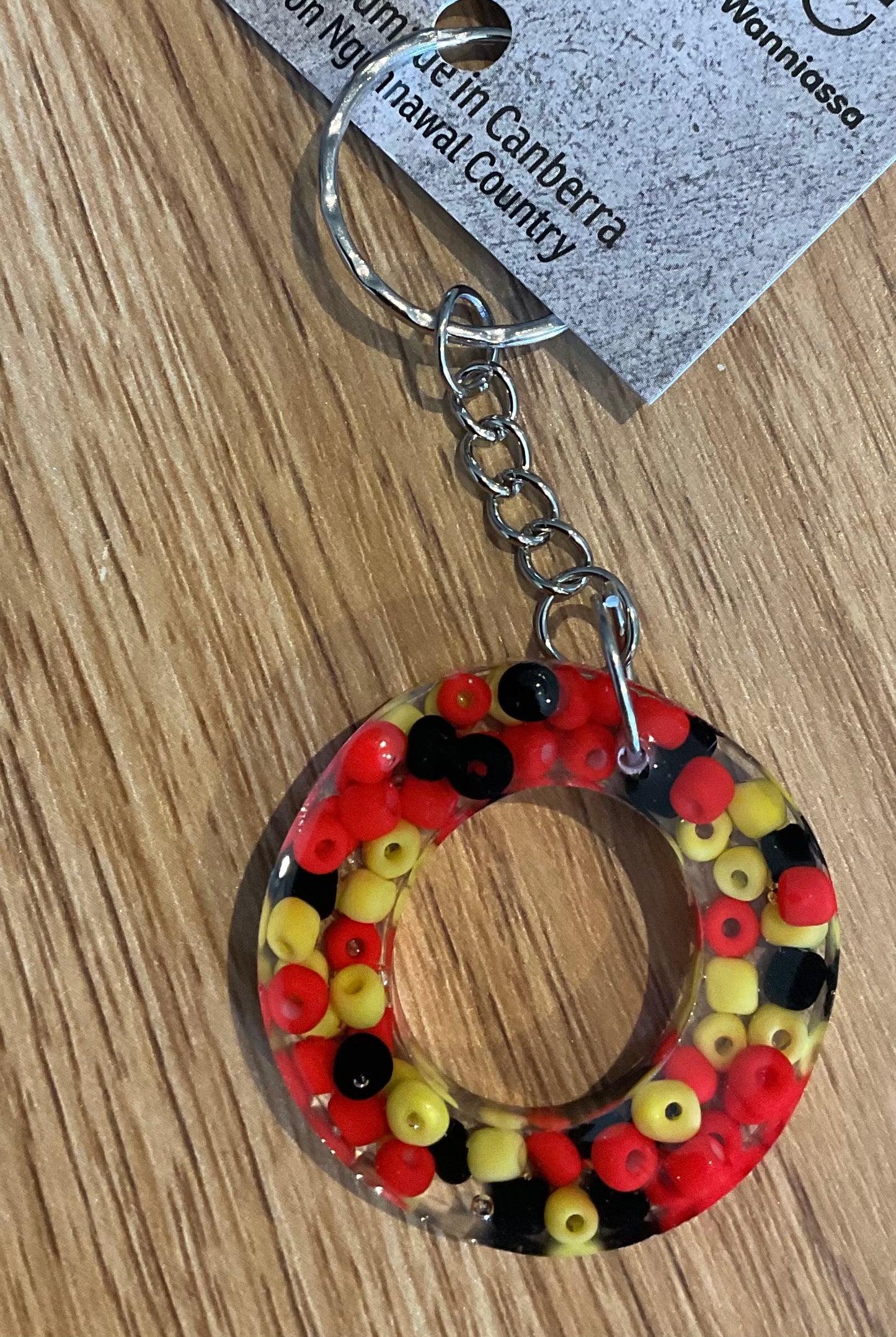 *Keychain Resin Letter O