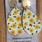 *Earrings Yellow Blooms Dangles