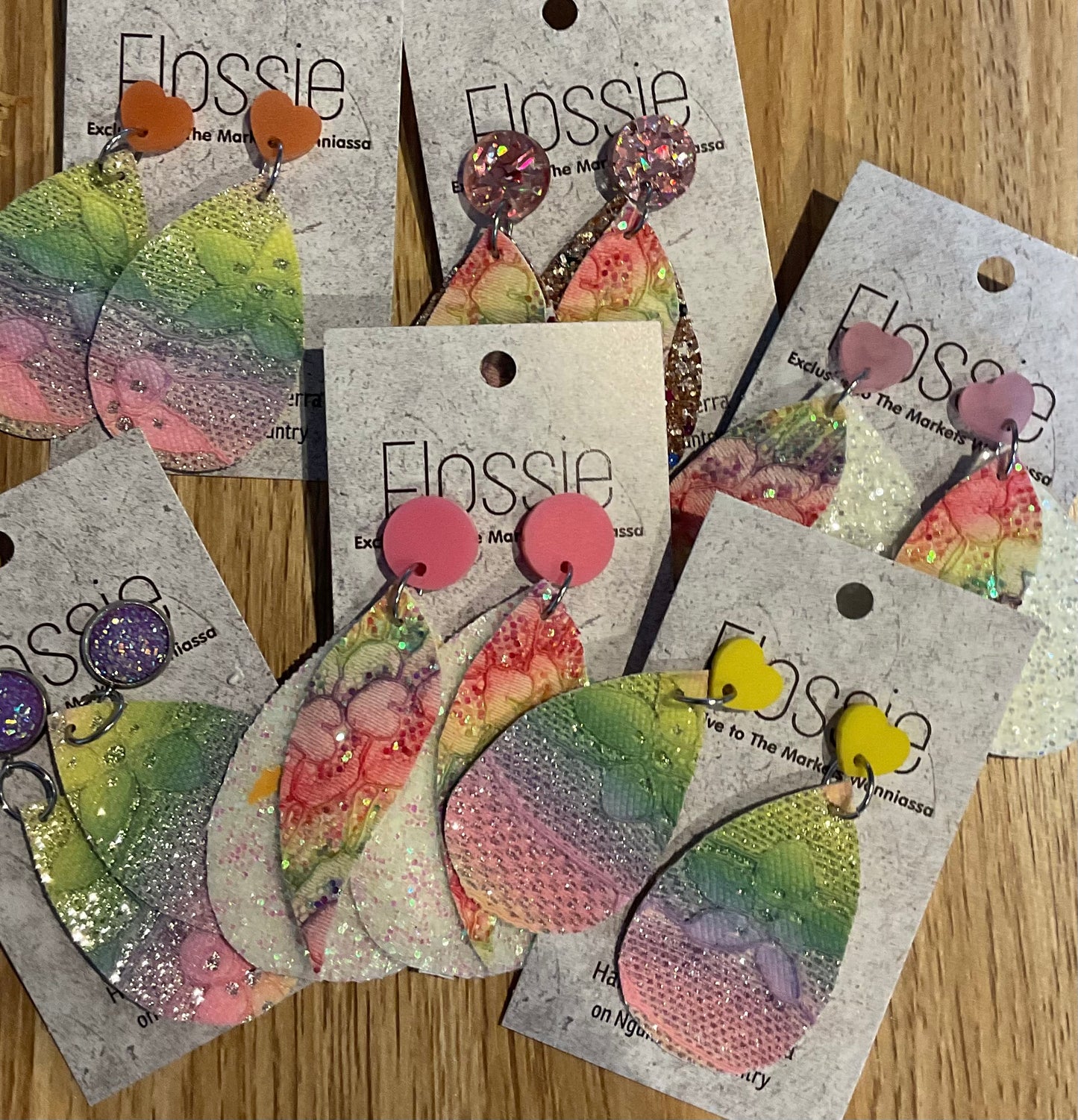 *Earrings Pastel Lace Dangles