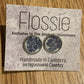 *Earrings Blue Floral Shapes Studs