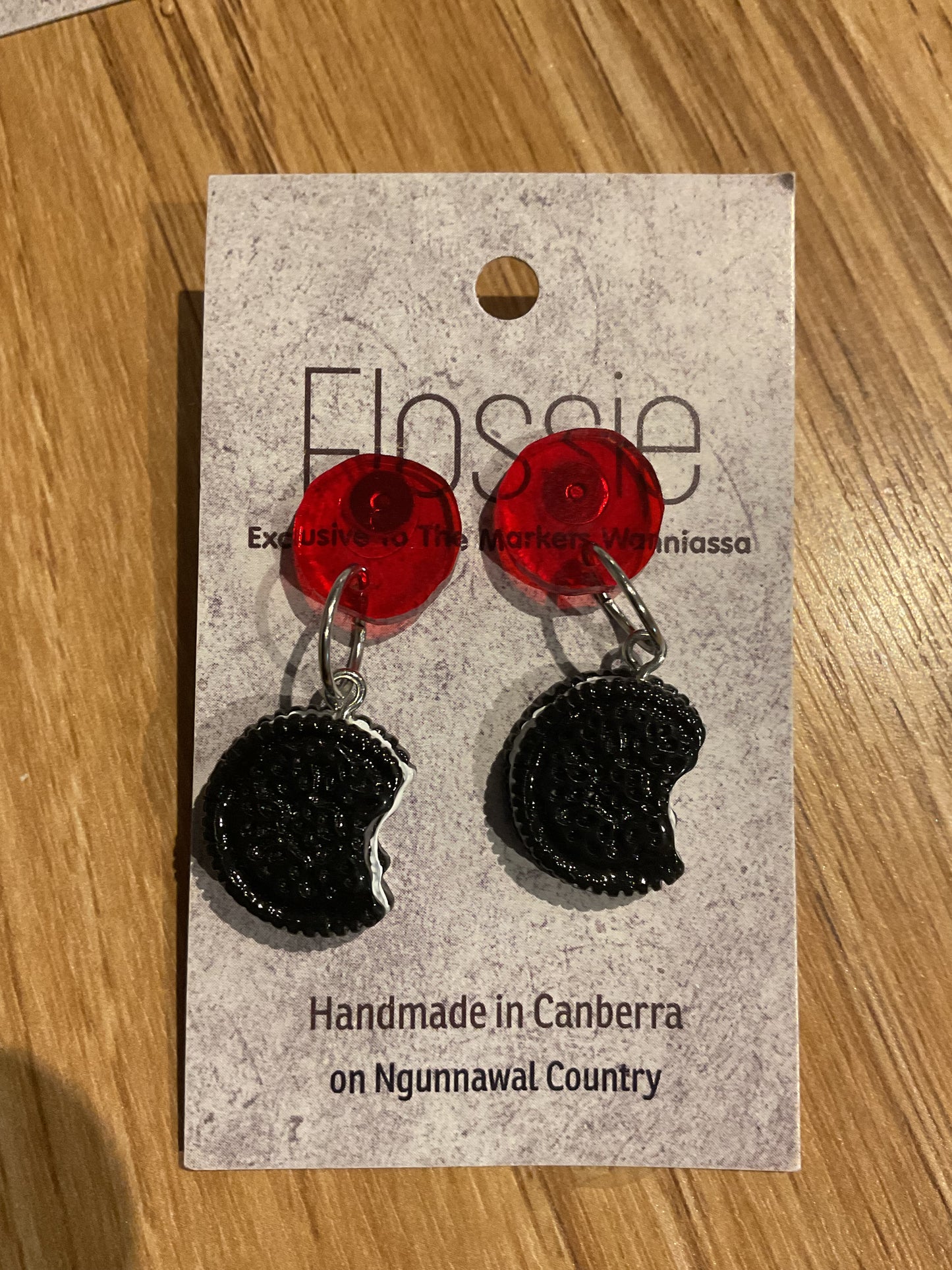 *Earrings Biscuit Dangles