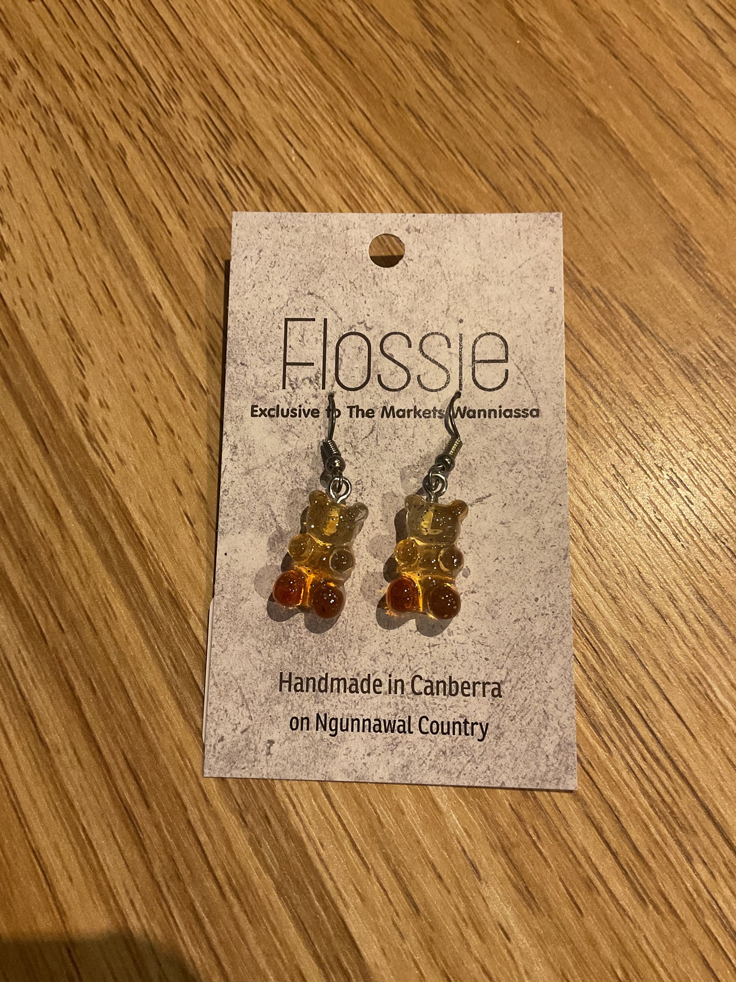 *Earrings Jelly Bear Dangles