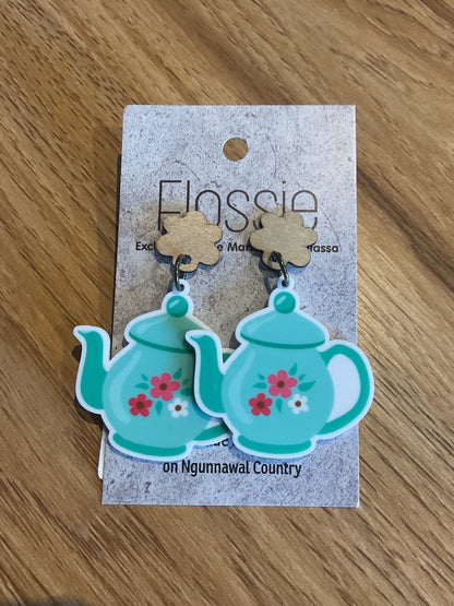 *Earrings Teapot Dangles