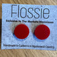 *Earrings Red Round Studs