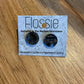*Earrings Black Round Studs