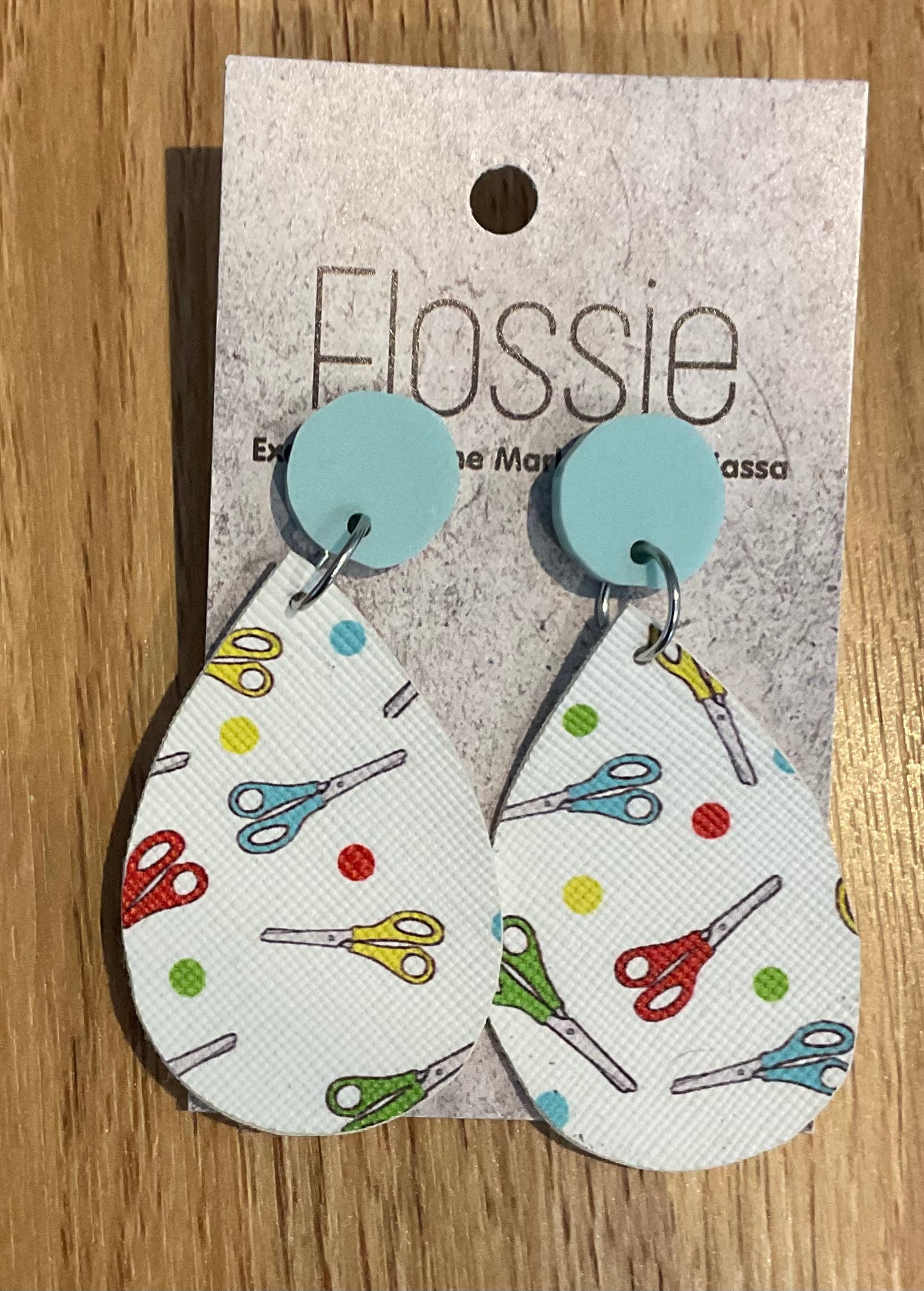 *Earrings Scissors Dangles