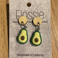 *Earrings Avocado Dangles