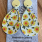 *Earrings Yellow Blooms Dangles