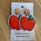 *Earrings Red Apple Dangles