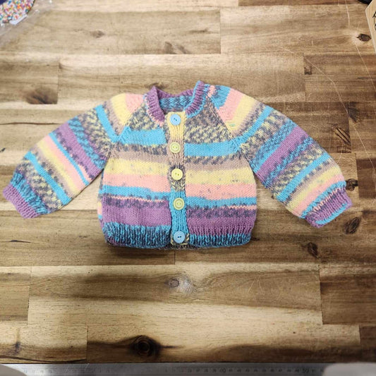 Hand Knitted Baby Cardigan - 6