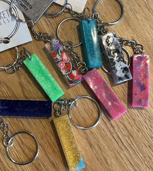 *Keychain Resin Letter I
