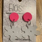 *Earrings Acrylic  Opaque Flower Dangles