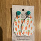 *Earrings Vinyl Carrot Dangles