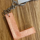 *Keychain Resin Letter L