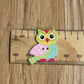 *Loose Buttons - Wooden Printed Owl
