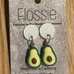 *Earrings Avocado Dangles