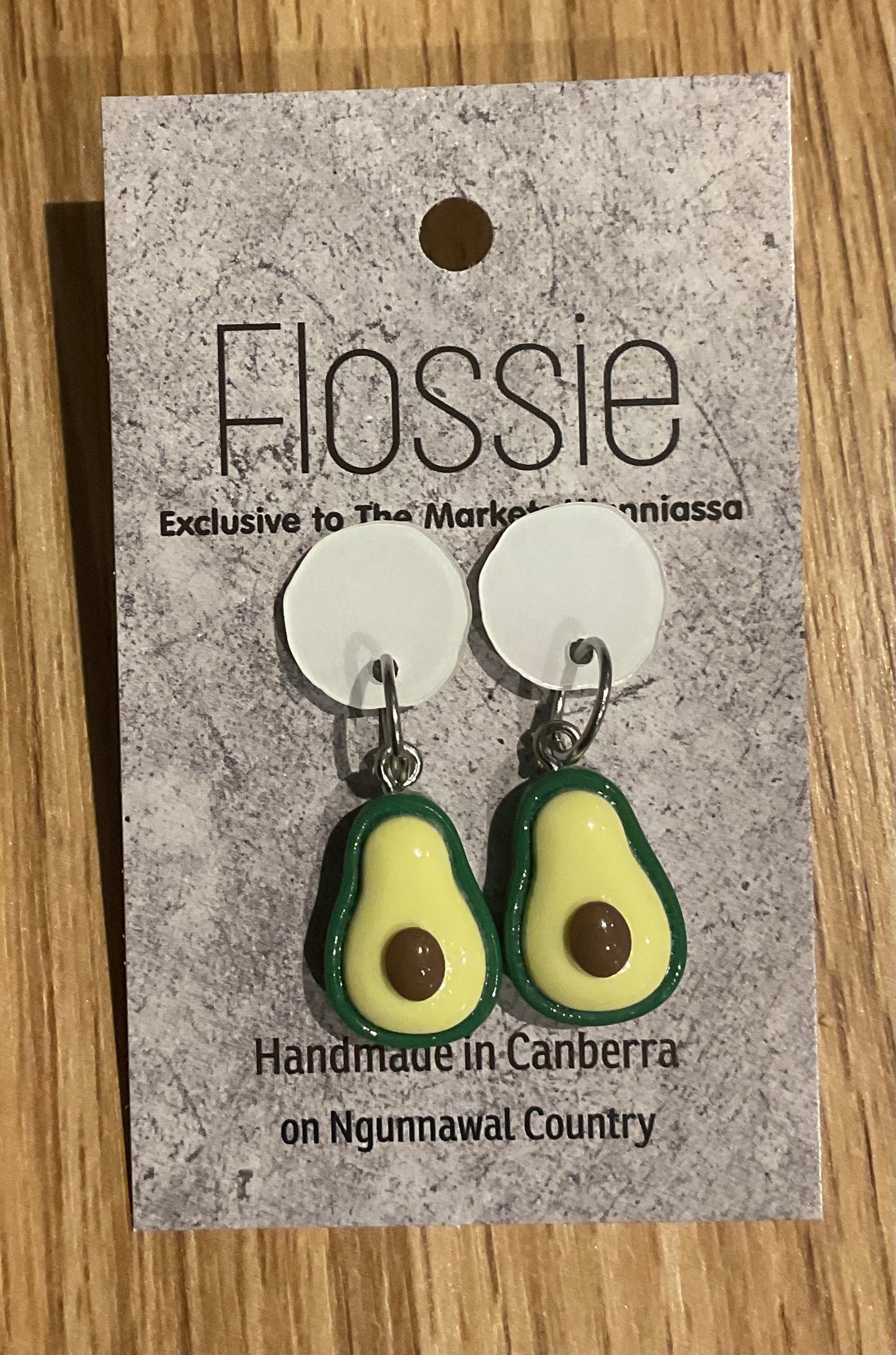 *Earrings Avocado Dangles