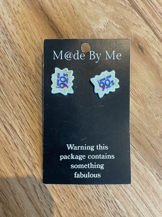 *Earrings I Love the '90s Studs