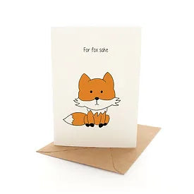 Greeting Card Punny Fox