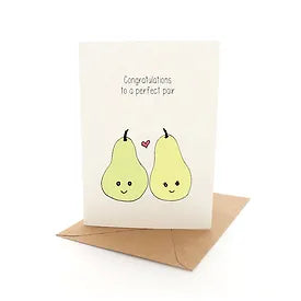 Greeting Card Punny Pear
