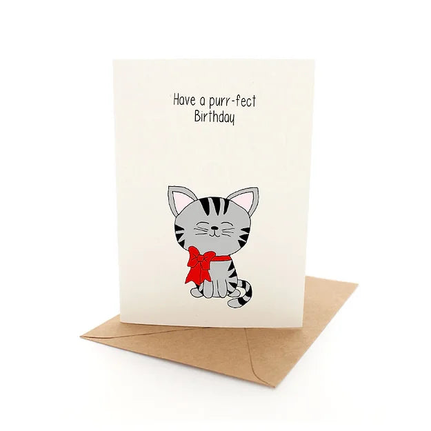 Greeting Card Punny Kitten