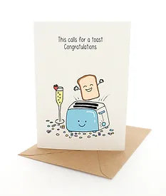 Greeting Card Punny Toast