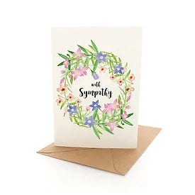 Greeting Card Sympathy Wreath