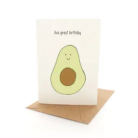 Greeting Card Punny Avo