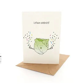 Greeting Card Punny Lettuce