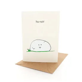 Greeting Card Punny Rock