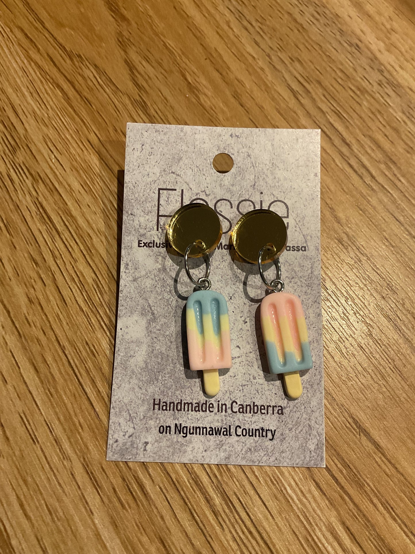 *Earrings Berry Ice Cream Dangles