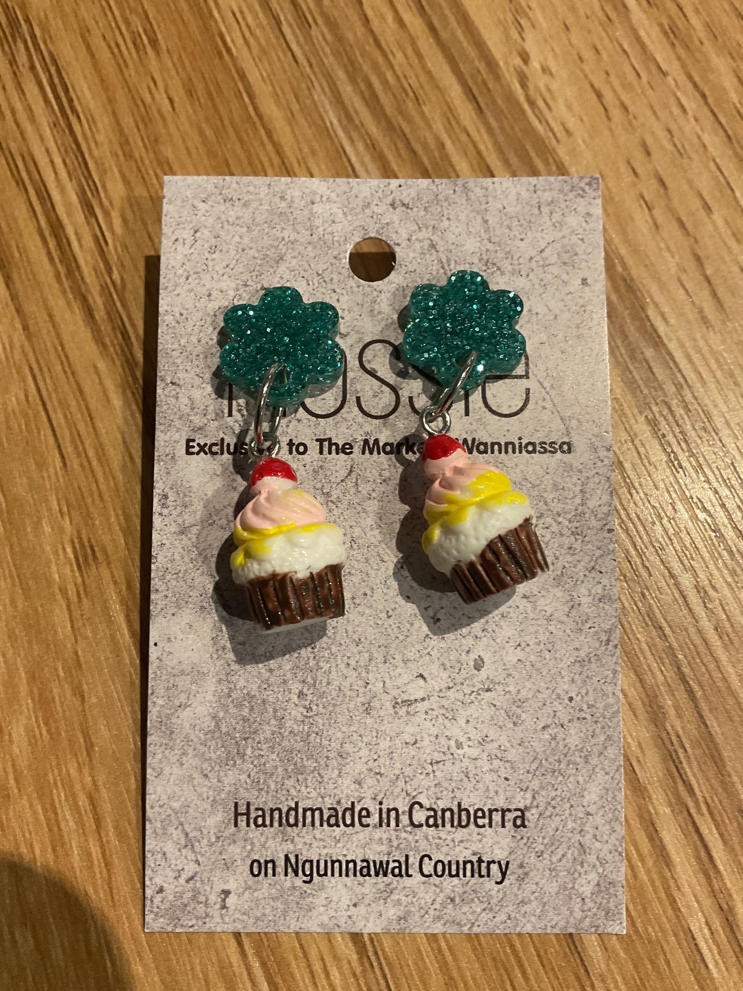 *Earrings Cupcake Dangles