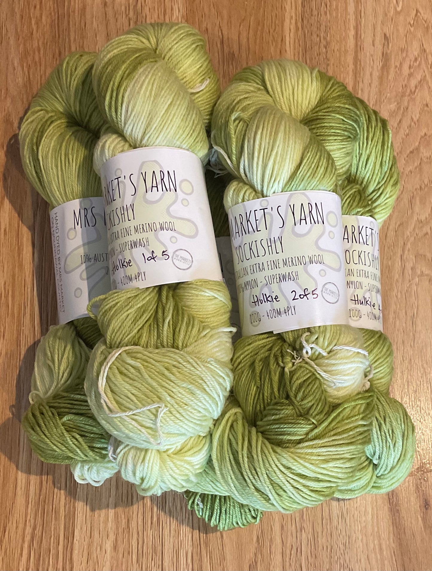 *Sockishly Yarn 4ply  Hulkie
