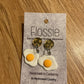 *Earrings Fried Egg Dangles