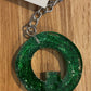 *Keychain Resin Letter Q