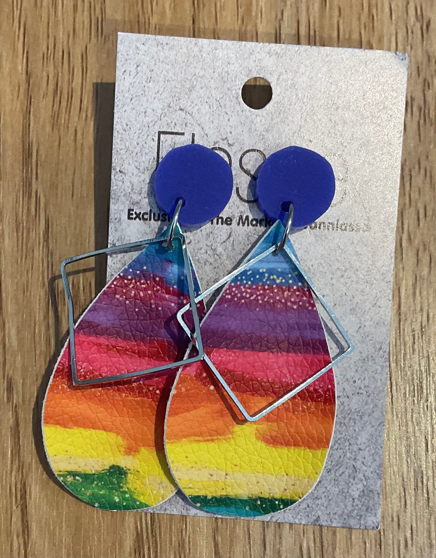 *Earrings Rainbow Happiness Dangles