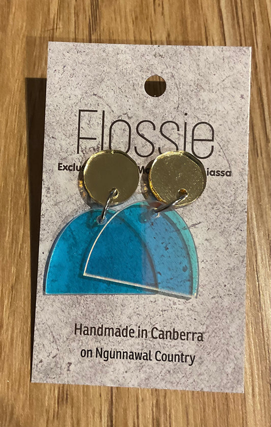 *Earrings Acrylic Mirror Geo Dangles