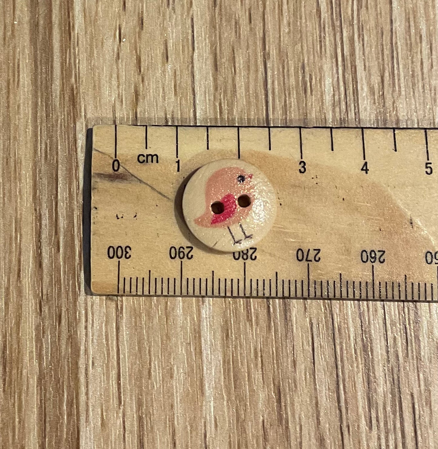 *Loose Buttons - Wooden Printed Animals