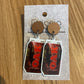 *Earrings Choc Drink Dangles