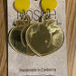 *Earrings Acrylic Mirror Peaches Dangles