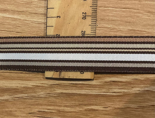 *Ribbon Brown Grosgrain- Per Metre
