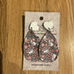 *Earrings Vinyl Woodland Bunny Print Dangles