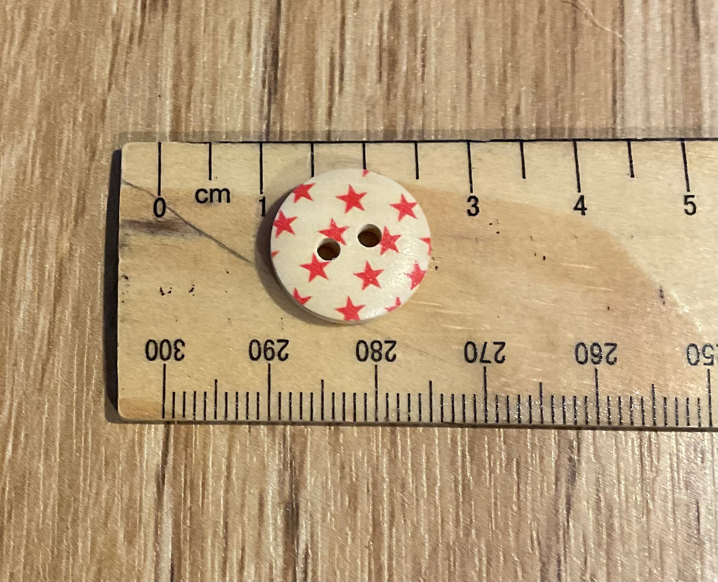 *Loose Buttons -Wooden Printed Patterns