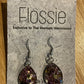 *Earrings Hand Poured Glitter Resin Dangles Purple