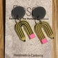 *Earrings Acrylic Hand Painted Pencils Dangles